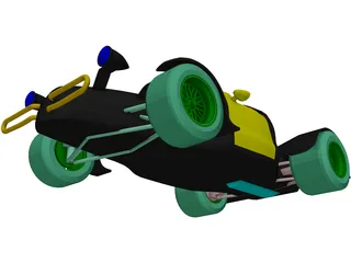 Hot Rod 3D Model preview