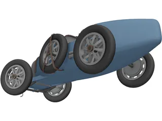 Bugatti Type 35 (1924) 3D Model preview