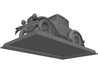 Ford Model A Coupe 3D Model preview