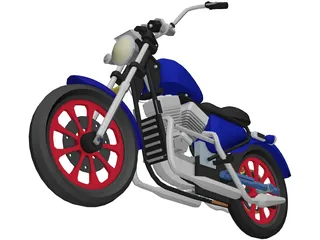 Motorcycle 3D Model preview