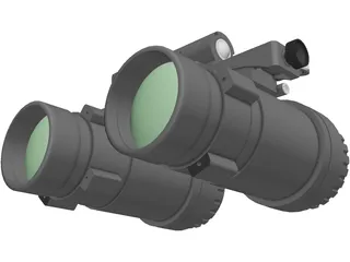 Anvis 9 NVG Goggles 3D Model preview