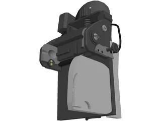 Anvis 9 Helmet Mount 3D Model preview