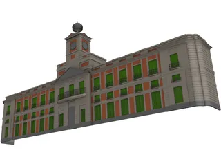 Puerta del Sol Madrid 3D Model preview