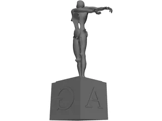 Abstract Dali Statue 3D Model preview