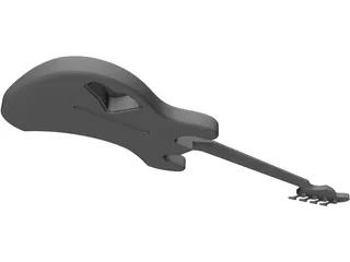 Fender Precision Bass Guitar Body 3D Model preview