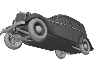 GAZ M1 3D Model preview