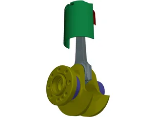 Piston Detailed 3D Model preview