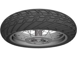 KTM Moto Backwheel LC4 Supermotard 3D Model preview