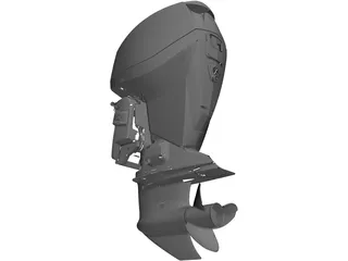 Eagle V4 Outboard Motor 3D Model preview