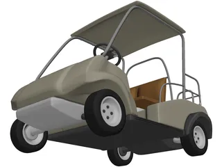 Golf Cart 3D Model preview
