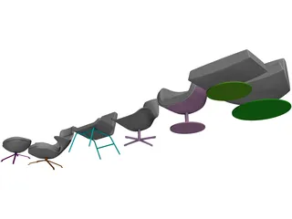 Chairs 3D Model preview
