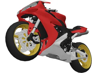 Yamaha YZF-R1 3D Model preview