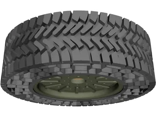 Run Flat Tire 3D Model preview