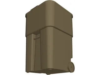 Trash Can Rubbermaid 3D Model preview