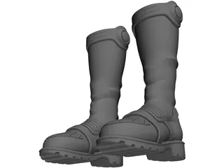 Boots Sci-Fi 3D Model preview