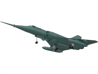 Dassault Mirage IV 3D Model preview