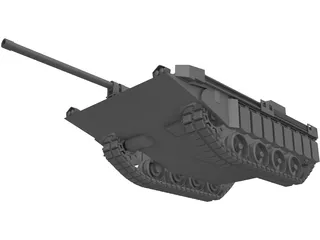 Stridsvagn 103 3D Model preview