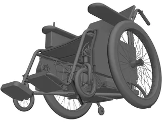 Wheelchair 3D Model preview