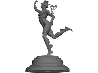 Hermes statuette 3D Model preview
