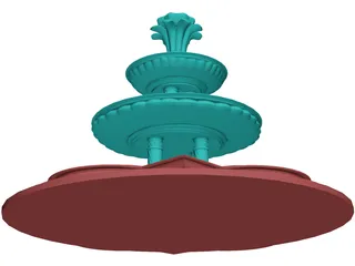 Fountain 3D Model preview