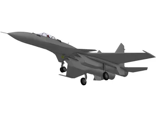 Sukhoi Su-37 Flanker-F 3D Model preview