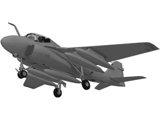 Grumman A-6E Intruder 3D Model preview