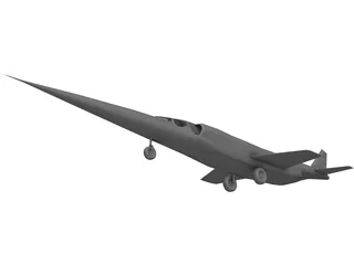 Douglas X-3 Stiletto 3D Model preview