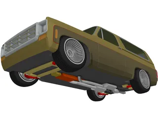 Chevrolet Blazer 5.1L (1977) 3D Model preview