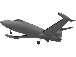 HFB-320 Hansa Jet 3D Model preview
