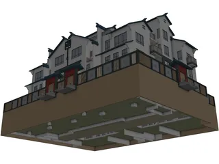 Villa 3D Model preview