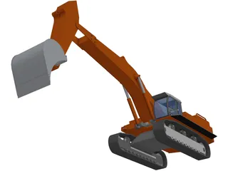 Hitachi 870LCH 3D Model preview