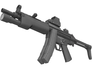 MP5 3D Model preview