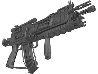 Gun 3D Model preview