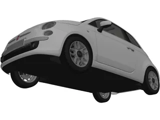 Fiat 500 3D Model preview