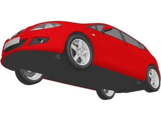 Seat Leon 3D Model preview