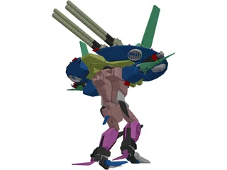 Armored Robot 3D Model preview