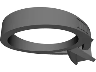 Wedding Ring 3D Model preview