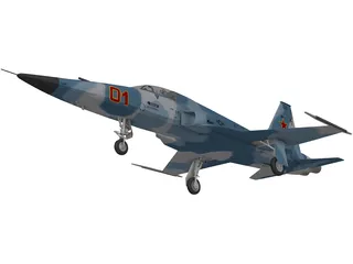 Northrop F-5E Tiger II 3D Model preview