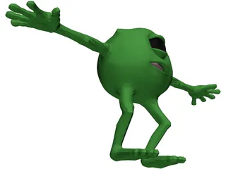 Monster inc Mike 3D Model preview