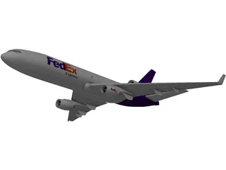 McDonnell Douglas/Boeing MD-11F FedEx 3D Model preview