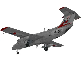 Aero L-29 Czech Air Force 3D Model preview