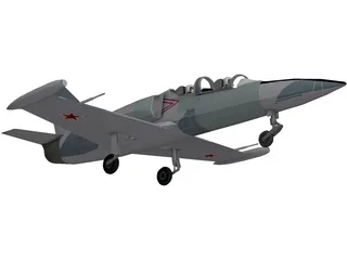 Aero L-39 Albatros Soviet Air Force 3D Model preview