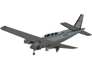 Beechcraft Baron B58 3D Model preview