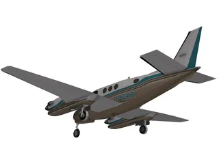 Beechcraft King Air C90B 3D Model preview