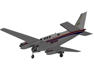 Beechcraft King Air C90GT 3D Model preview