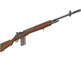 M14 Rifle 3D Model preview