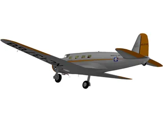 Vultee V-1A 3D Model preview