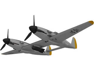 Messerschmitt ME 609 3D Model preview