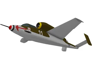 Heinkel HE 162 3D Model preview