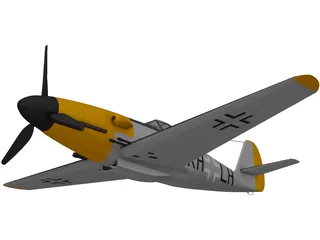Messerschmitt ME 309 3D Model preview